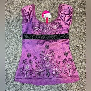 Women’s Floral Small Blouse Heart Soul